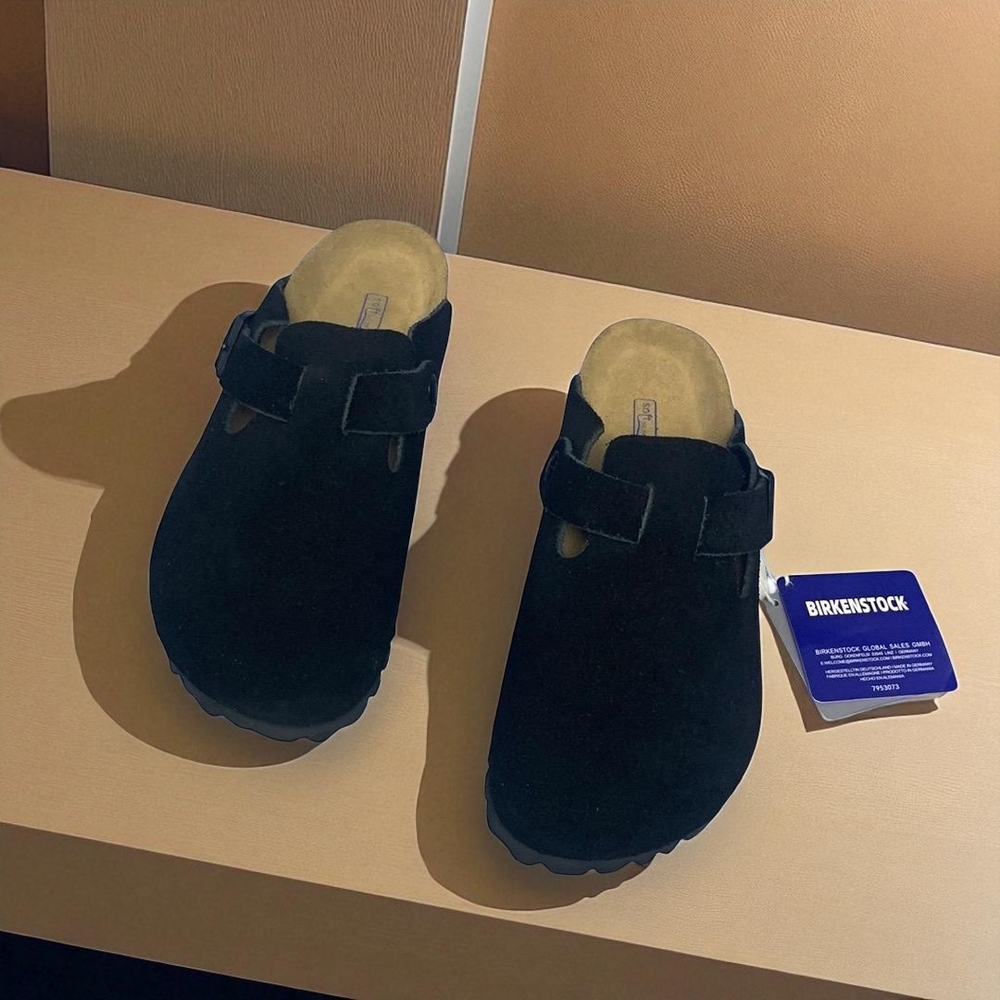 Birkenstock Boston Narrow Black Mules Comfortable Clogs